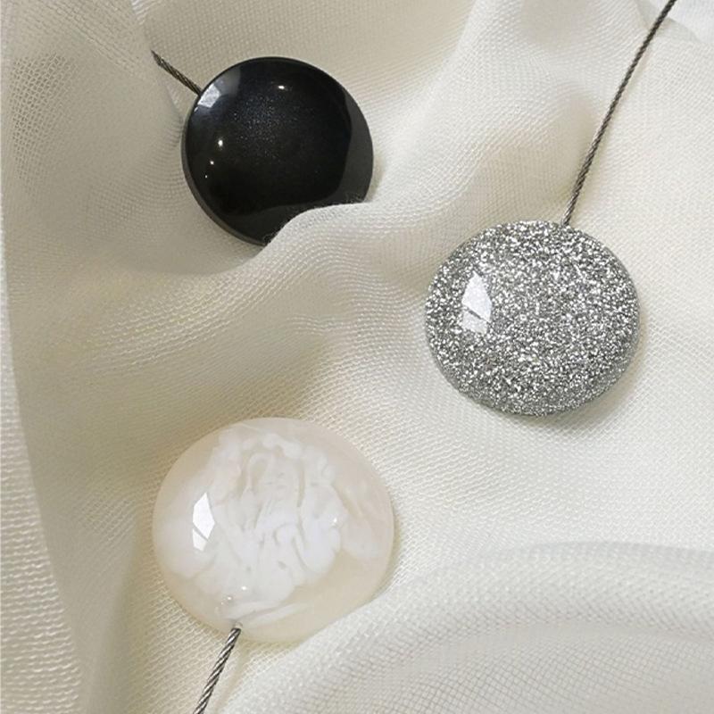 Barevné magnetické spony na závěsy Kočičí oko ocelová lanka a mnoho kreativních domácích dekorací