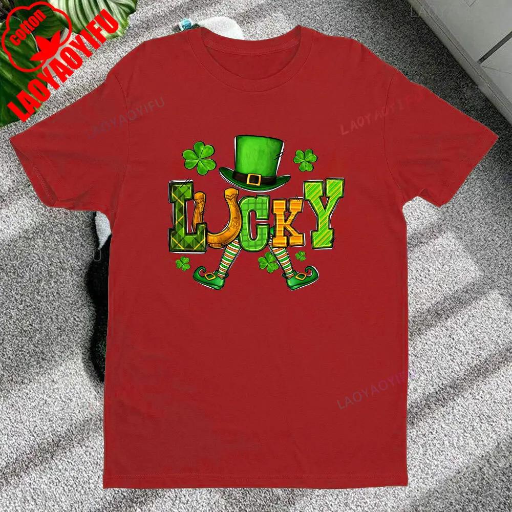 

Irish Celebration Tshirt St Patricks Day Shamrocks Hat Unisex Women Shirt Happy Saint Patricks Gift Fashion Short Sleeve Tee Tops S