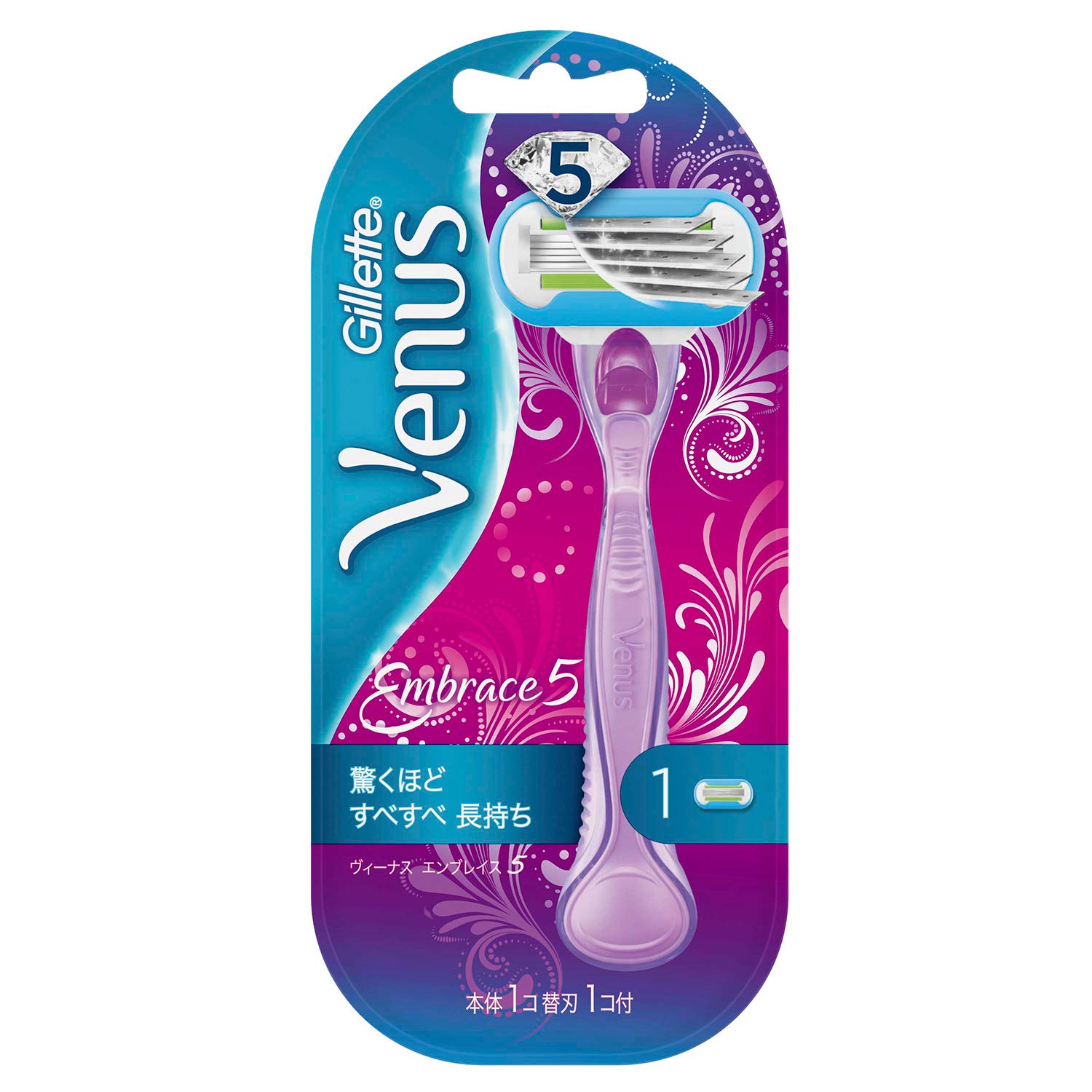Venus Gillette Venus Razor Embrace 5 Purple Women s (Main Unit) фиолетовый