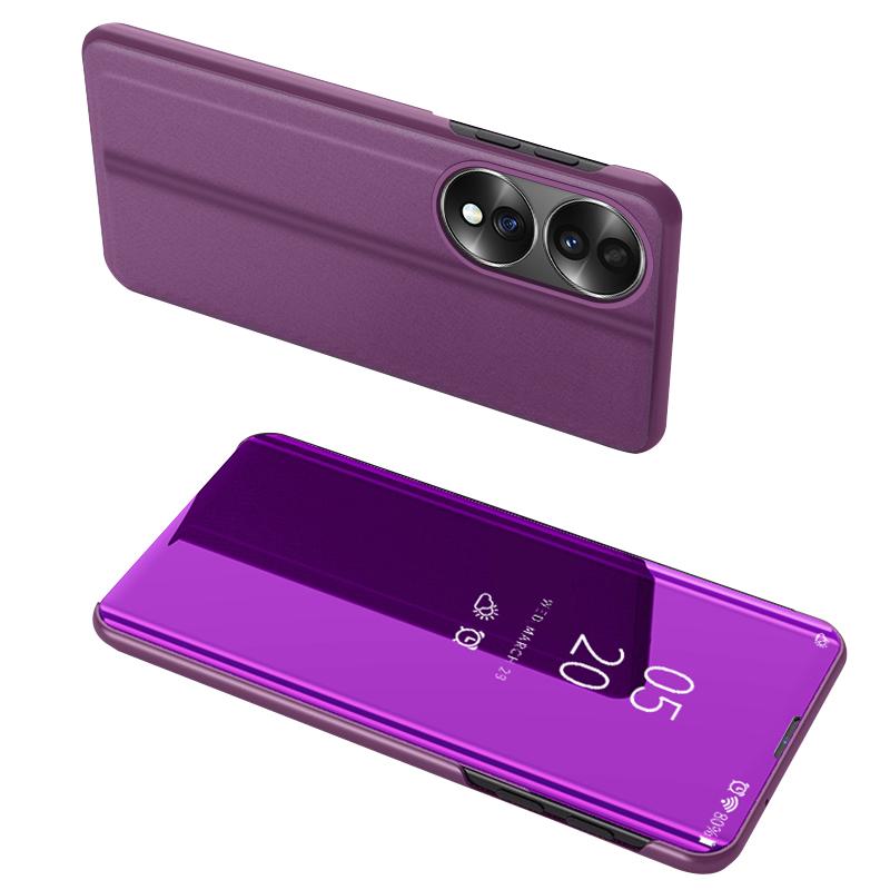 

For Honor X7b 4G/90 Smart PU Leather Case Flip Stand View Window Phone Protector D