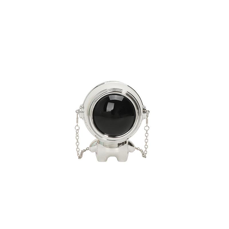 

Astronaut Novelty Bag, Quirky Acrylic Mini Shoulder Purse with Chain, Space-Themed Evening Clutch for Women, Party Accessory