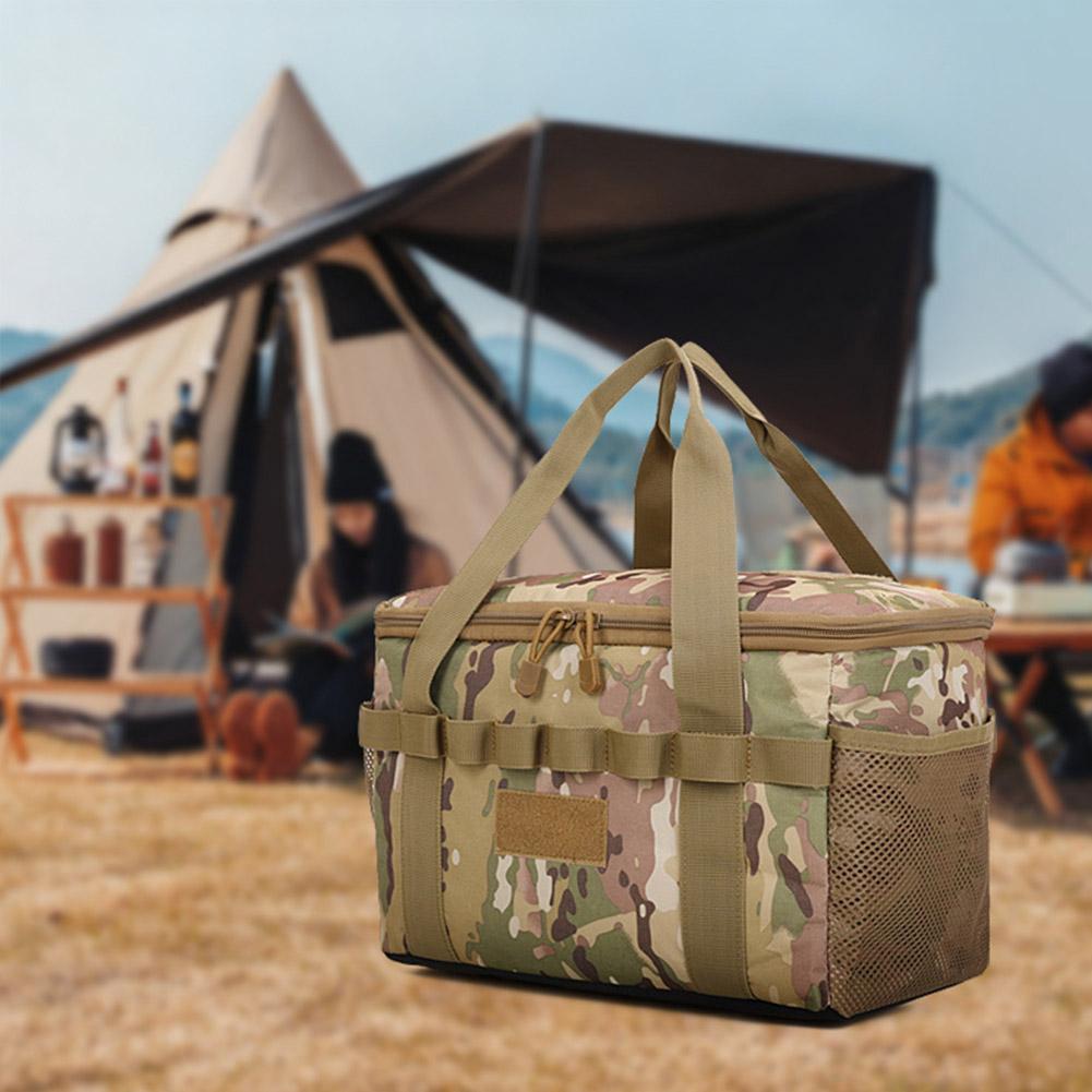 Outdoor Camping Storage Bag Large-capacity Tactical Bag Multi-Functional Gas Tank   Picnic Cookware Utensils Organizer Bag
