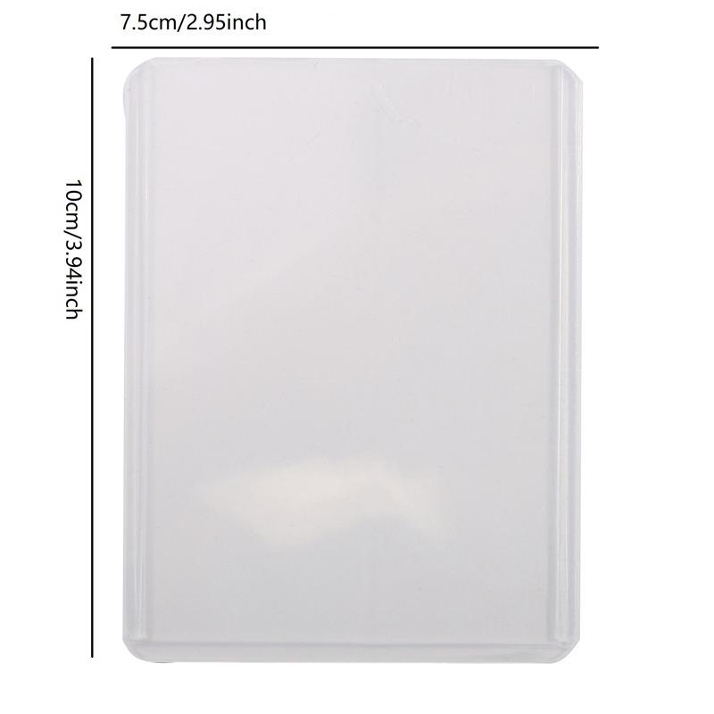 Transparent Card Sleeve with Protective Film Clear Card Holder Idol Photo Game Card Toploaders Cover