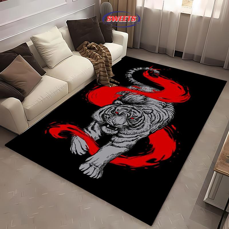 Jiu-Jitsu Warrior Japanese Bjj Gi & Black Belt Mma Rug,Carpet for Living Room Bedroom Sofa Doormat Decor Non-slip Floor Mat Gift