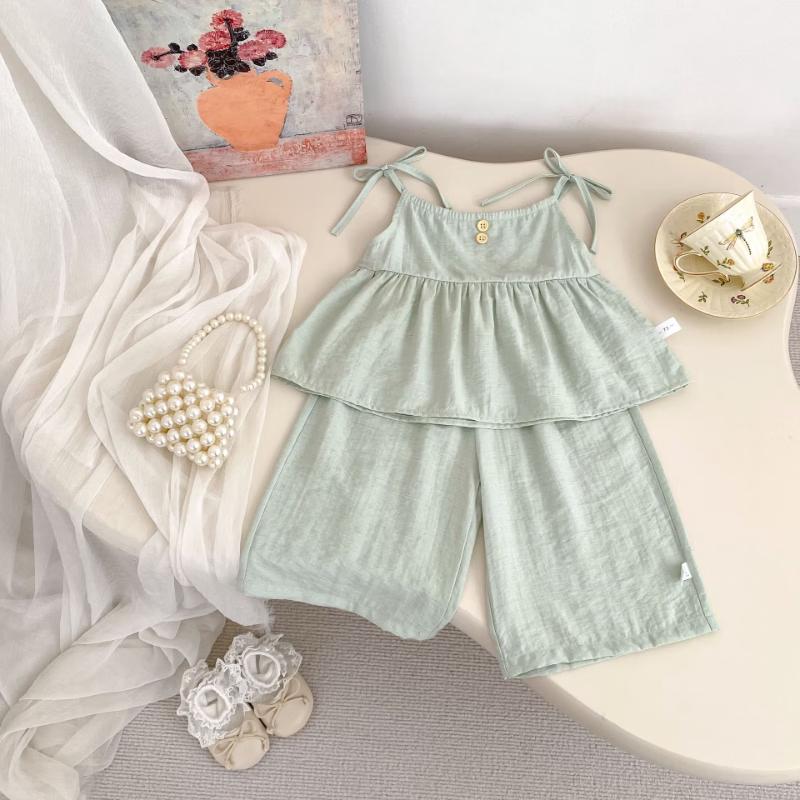 Kayoudo Summer Kids  Camisole & Wide-Leg Pants Set 120 CM