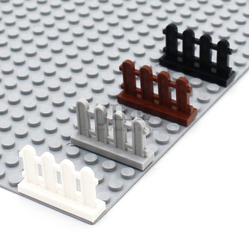 10 Stück Moc 33303 Zaun 1x4x2 Palisade Pfosten Bausteine Ziegel DIY Kompatibel Stadt Einheit Straßenansicht Baut Teilchen Spielzeug