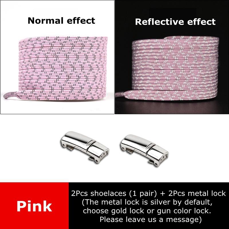 Magnetic Shoelaces for Sneakers Elastic Laces Without Ties Kids Adult Quick Shoe Lace Reflective No Tie Shoe Laces Rubber Bands