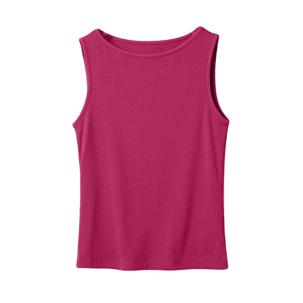 Damen I-förmige Weste mit einem Kragen und ärmellosem Unterhemd, Camisole Top