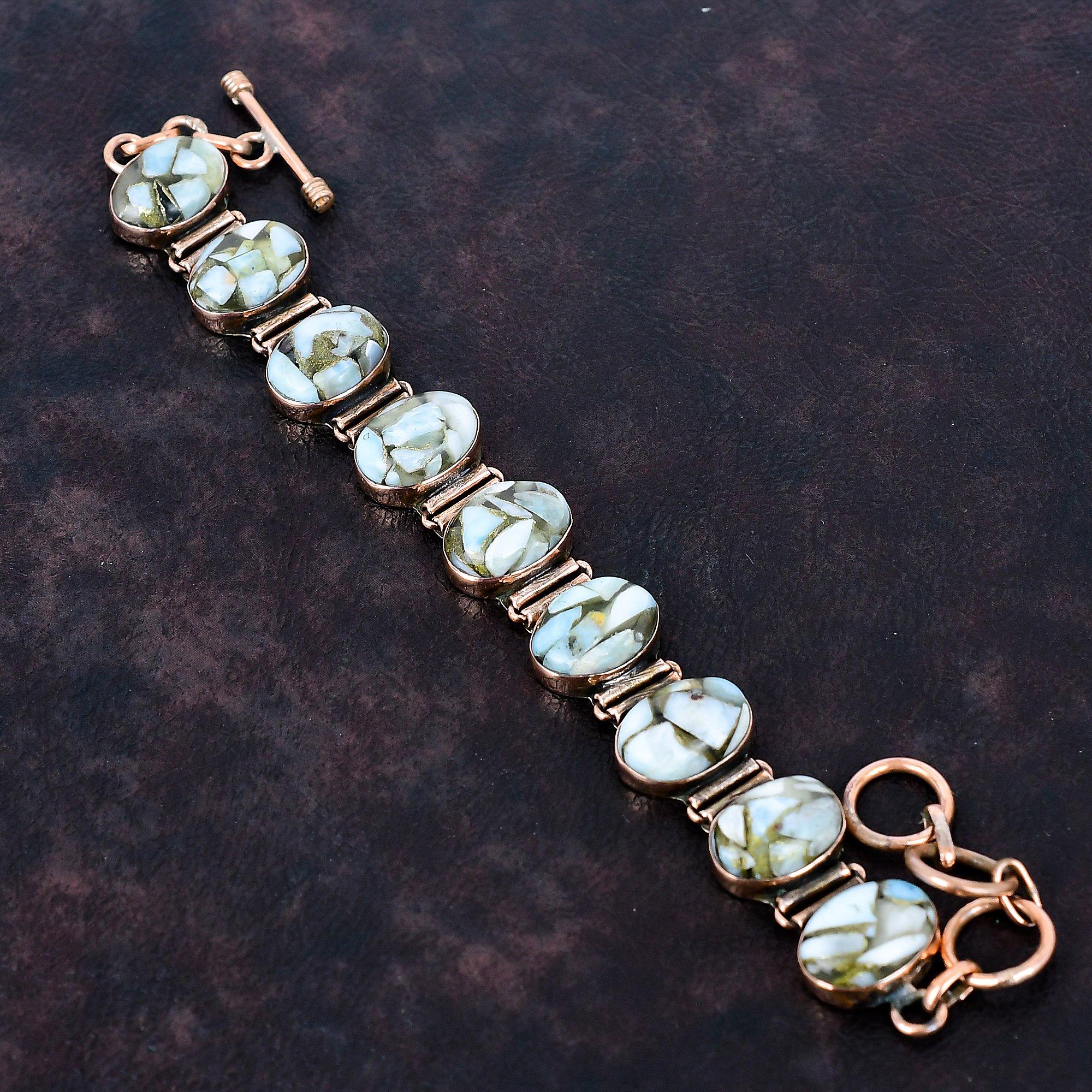 

Медный браслет с ларимаром медный браслет браслет с регулируемой цепочкой украшения из натуральных камней браслет ручной работы медные украшения подарок на годовщину Adjustable