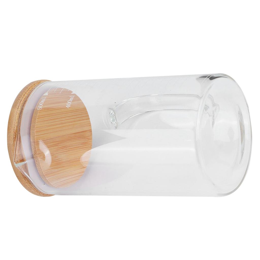 Borosilicate Glass Measuring Cup with Lid HeatResistant Mug for Hotel Restaurant Home(500ml )