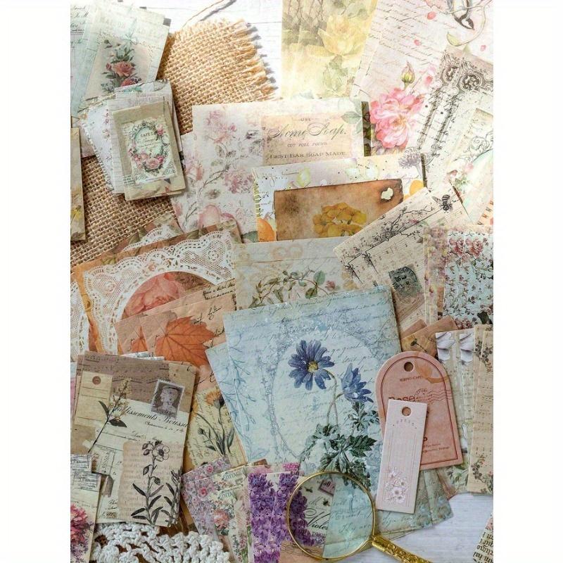1 Pack (Approx 100pcs) Vintage Mixed Materials Collection Pack - Retro Post Office Series, DIY Scrapbooking And Journaling Supply Paper