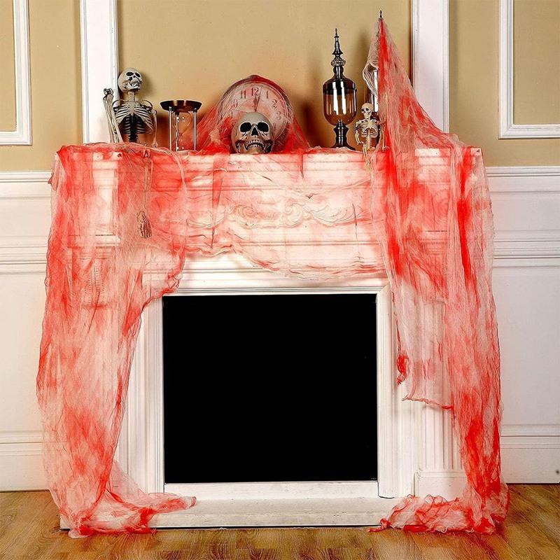 Scary Halloween Gauze Horror Haunted Houses Decor Halloween Creepy Cloth Creepy Spooky Halloween Decorations Outdoor Indoor