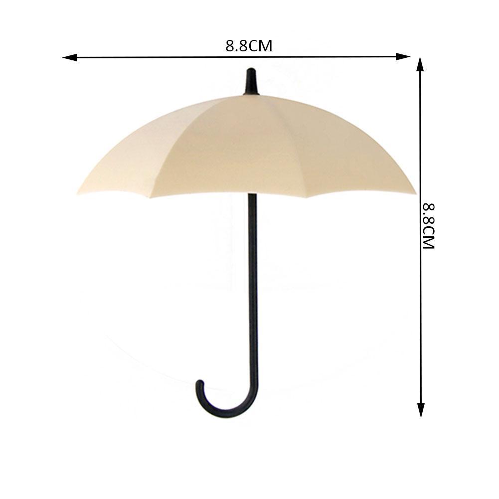 Cute Umbrella Shaped Hooks No-Punch Wall Hooks Kitchen Bathroom Coat Rack Key Organizer Hooks Home Storage Shelf Hooks