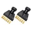 Nozzle Attachments Steam Cleaner Kit 4 Nylon Brushes 4 Copper Brushes Nylon Bristles Copper Wire Brushes Color As Shown