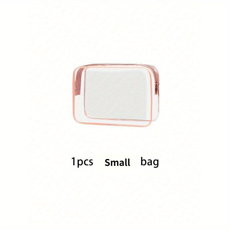 

Fashionable and Simple Toiletry Bags for Men and Women, Waterproof Clear Cosmetic Pouches In Quart Size for Travel, Suitable for Both Genders Small Size 1pcs разноцветный