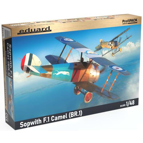 Eduard 1/48 Profipack RAF Sopwith F.1 Camel BR.1 Engine Plastic Model Kit EDU82171, Molded In Color