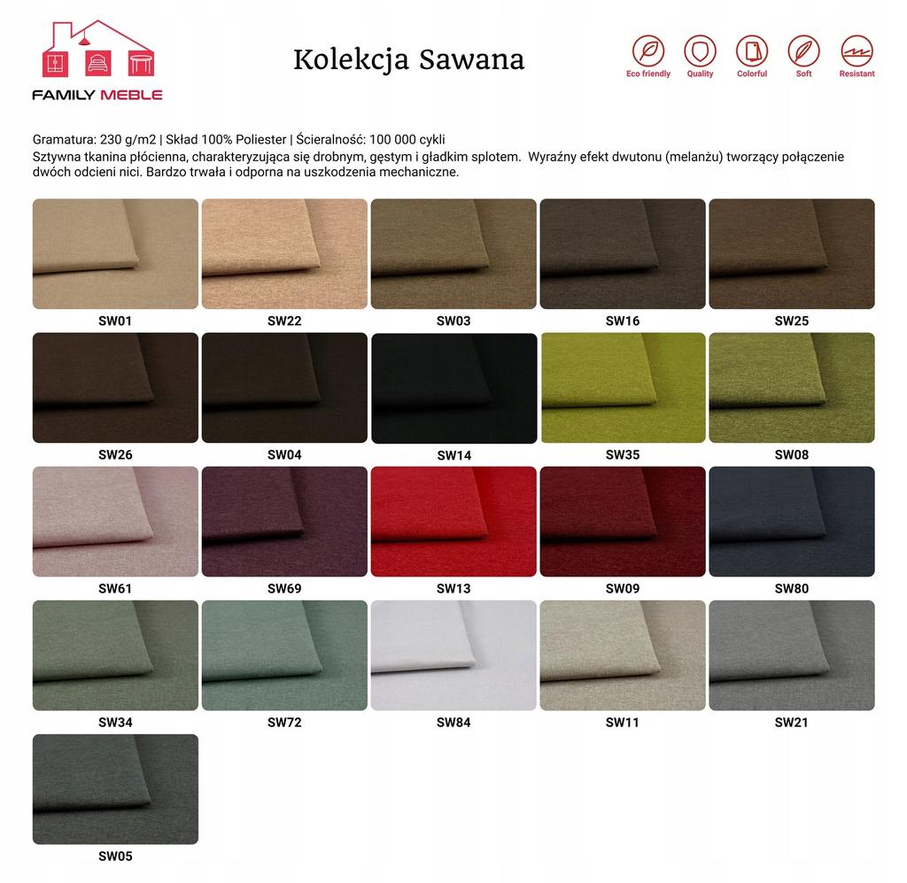 Fotel uszak ARI z podnóżkiem, skandynawski Family Meble - Cytrynowy