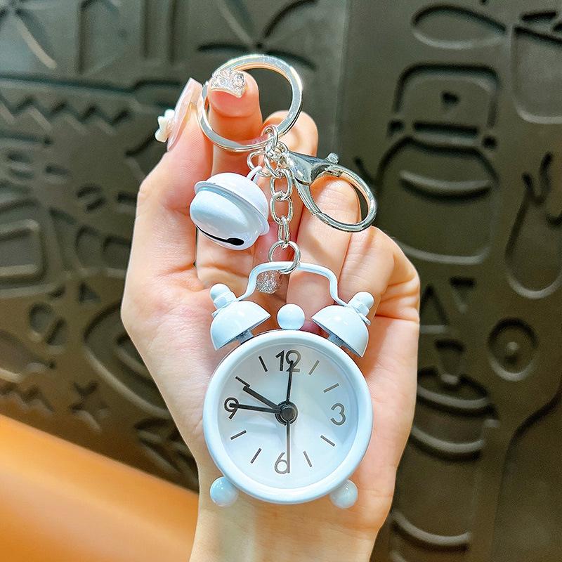 

Корейский и японский брелок-подвеска с будильником: Креативный автомобильный аксессуар-сумка и подарок для мероприятия белый