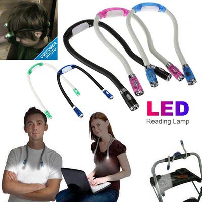 Neck Reading Light Book Light for Reading In Bed Bendable Long Lasting Portable 4 Mode Adjustable Novelty Flexible Book Lighting