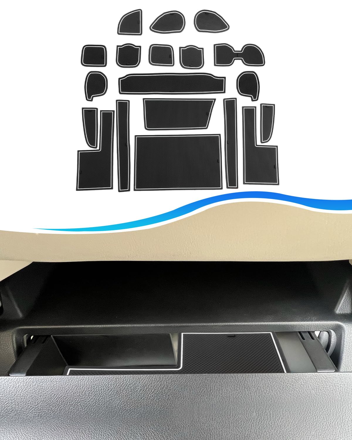 

SXCY Новый Toyota Alphard 40 Серии Vellfire 40 Серии Эксклюзивный Резиновый Резиновый Карман Двери Консоль Шум Царапины Легкий Кастом Внутренний Тюнинг белый