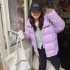 Pink Down Cotton Clothes Women's Short Models New Winter Thickened Small Fashion Bread Clothes Loose and Thin