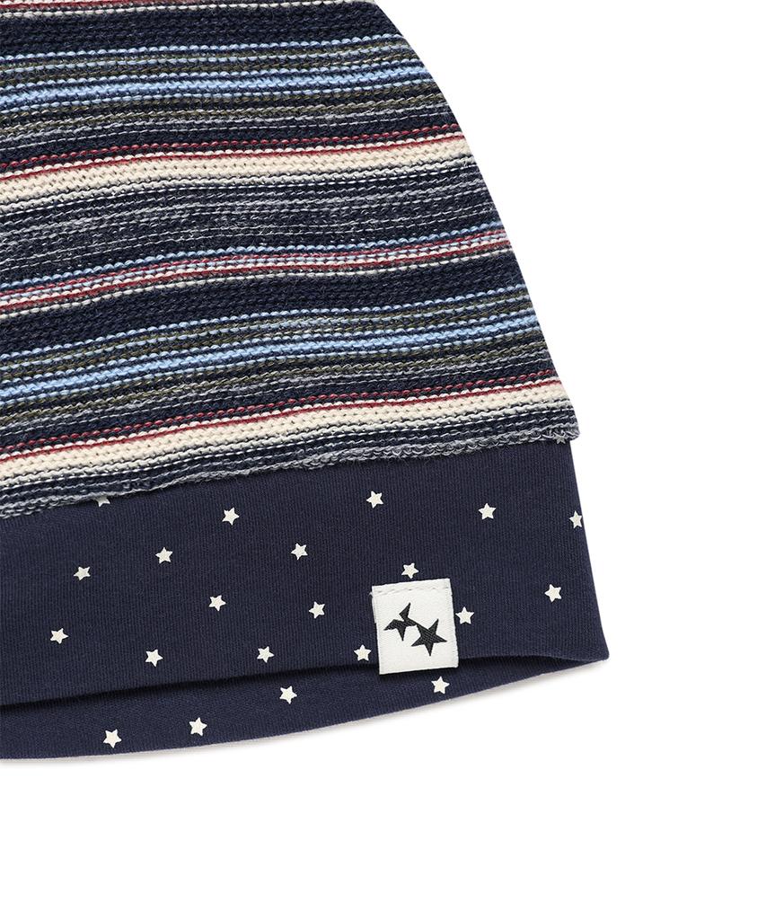 CAVISH Twin Star Striped Beanie Navy(Cv2Gsuab22A)