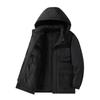 Cotton-padded Medium and Long Piled Thickened Casual Cotton-padded Clothes Large Size Warm Outdoor Multi-pocket Tooling Jacket