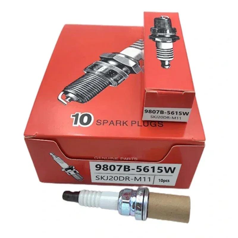 4/6Pcs 9807B-5615W SKJ20DRM11 High Quality Iridium Spark Plug For Honda Accord CRV Acura RL TSX SKJ20DR-M11 9807B 5615W 4pcs