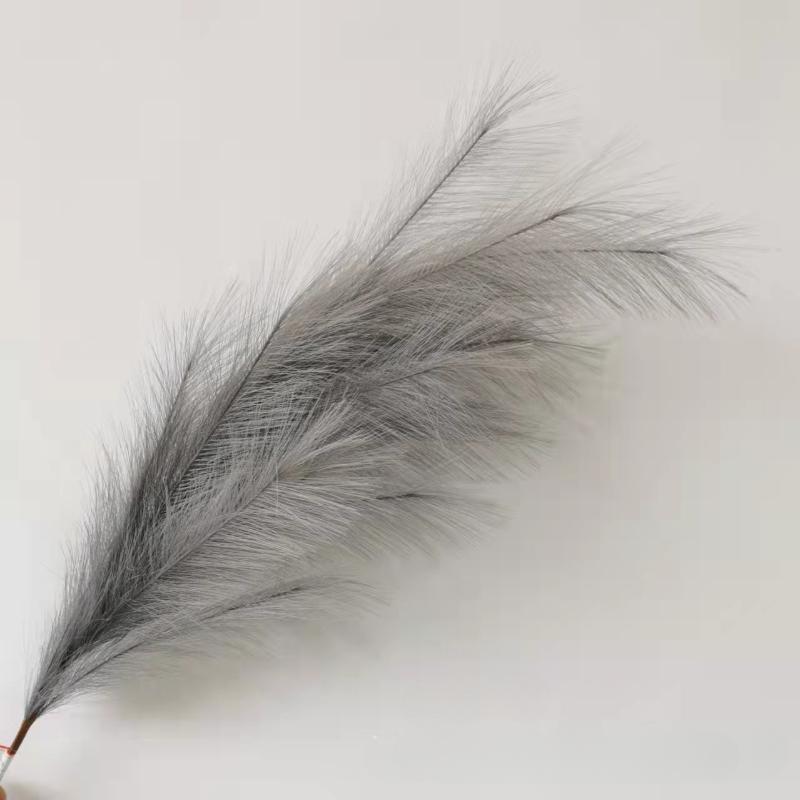 5pcs Extra Large Pampas Grass Stems 120cm Fluffy Artificial Silk Reed for Boho Home Wedding Decor