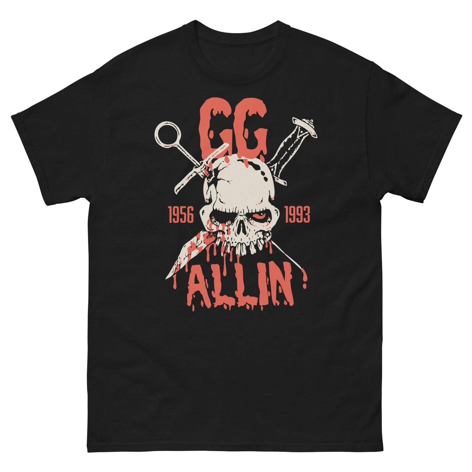 GG Allin 1956 - 1993 Графическая футболка-трибьют 100% хлопок Мужские футболки Топ Унисекс классическая футболка M