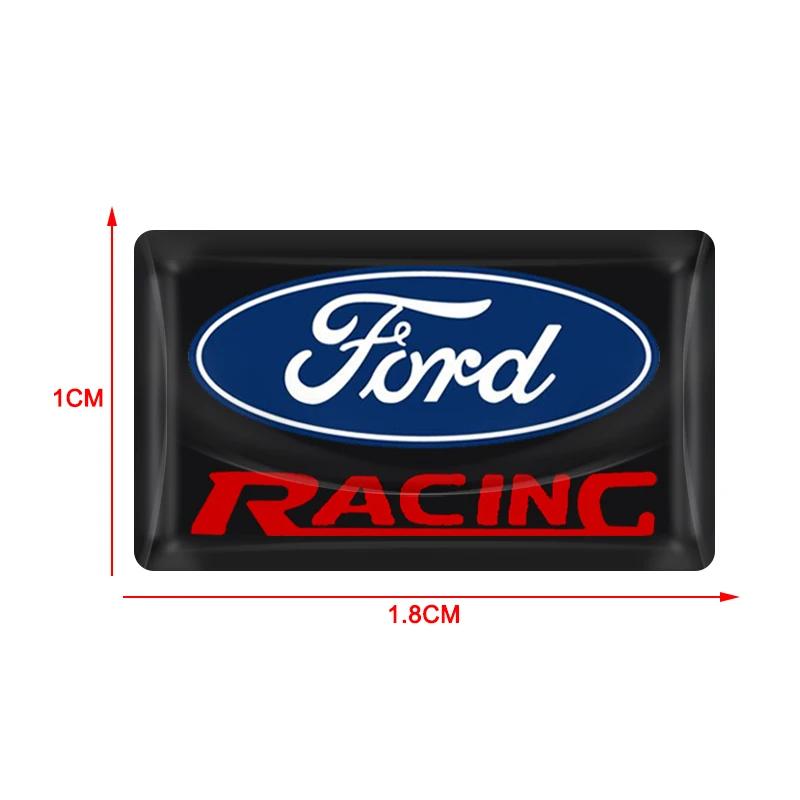 AKM1 Car Styling 3D Epoxy Car Steering Wheel Dashboard Decoration Stickers for Ford Escape Shelby Fusion Explorer Edge Fiesta Mondeo