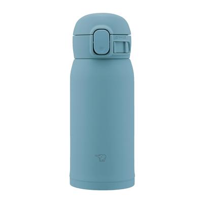 Stainless Steel Water Bottle 360ml, Aqua Green, One-Touch Mug, Lightweight & Compact, Easy To Clean, Hot & Cold Retention