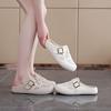 Fashion Shoes Woman 2025 Female Slippers Cover Toe New Rubber Soft Summer Flat Slides Shoes Ladies' Slippers Slipers Women Cover Toe Sum