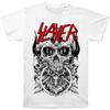 Slayer Herr T-shirt Skulltagram på Vit Vit