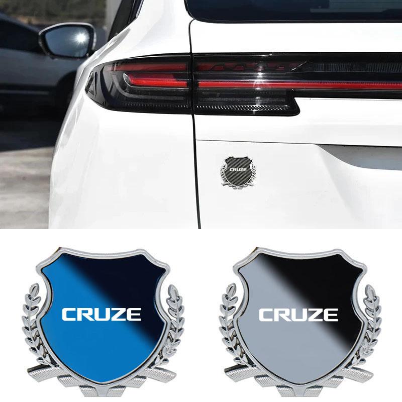 Custom Zinc Alloy Car Fender Emblem Metal Side Window Badge For Chevrolet Cruze Logo Exterior Modification Decor Accessories