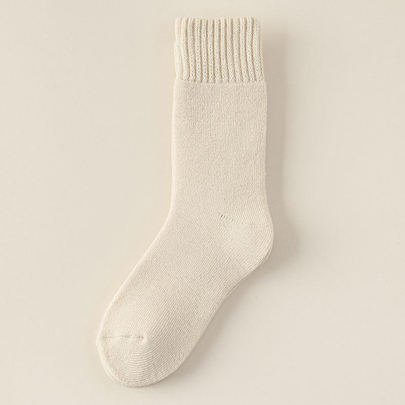 

Очень толстые мужские зимние теплые флисовые носки до середины икры, утолщенные холодостойкие флисовые носки для осени и зимы, длинные носки для сна 1 pair бежевый