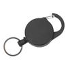 2 Pcs Retractable Key Holder High Rebound Stainless Steel Wire Anti Lost Retractable Badge Reel Keychain