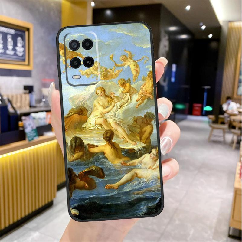 Art Painting Birth Of Venus Case For Oppo A96 A76 A16 A17 A18 A60 A80 A40 A38 A58 A78 A98 A94 A74 A54 A15 A57 A77 A5 Pro