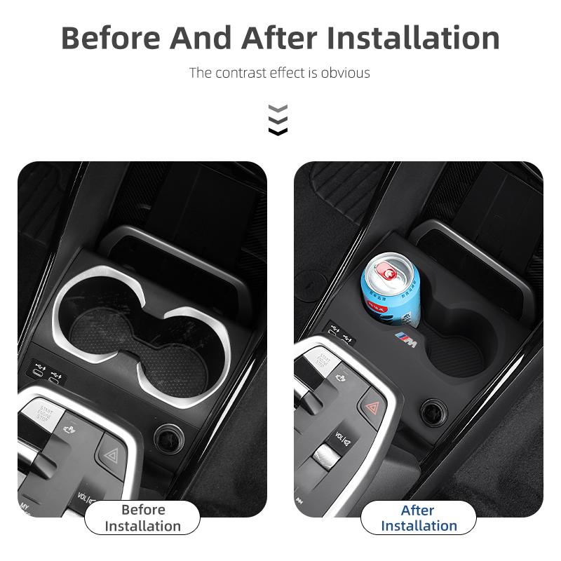 2025 Hot Car Centre Control Wireless Charging Water Cup Silicone Mat For BMW X1 X2 U11 U10 2023-2025 Auto Storage Decoration Acc