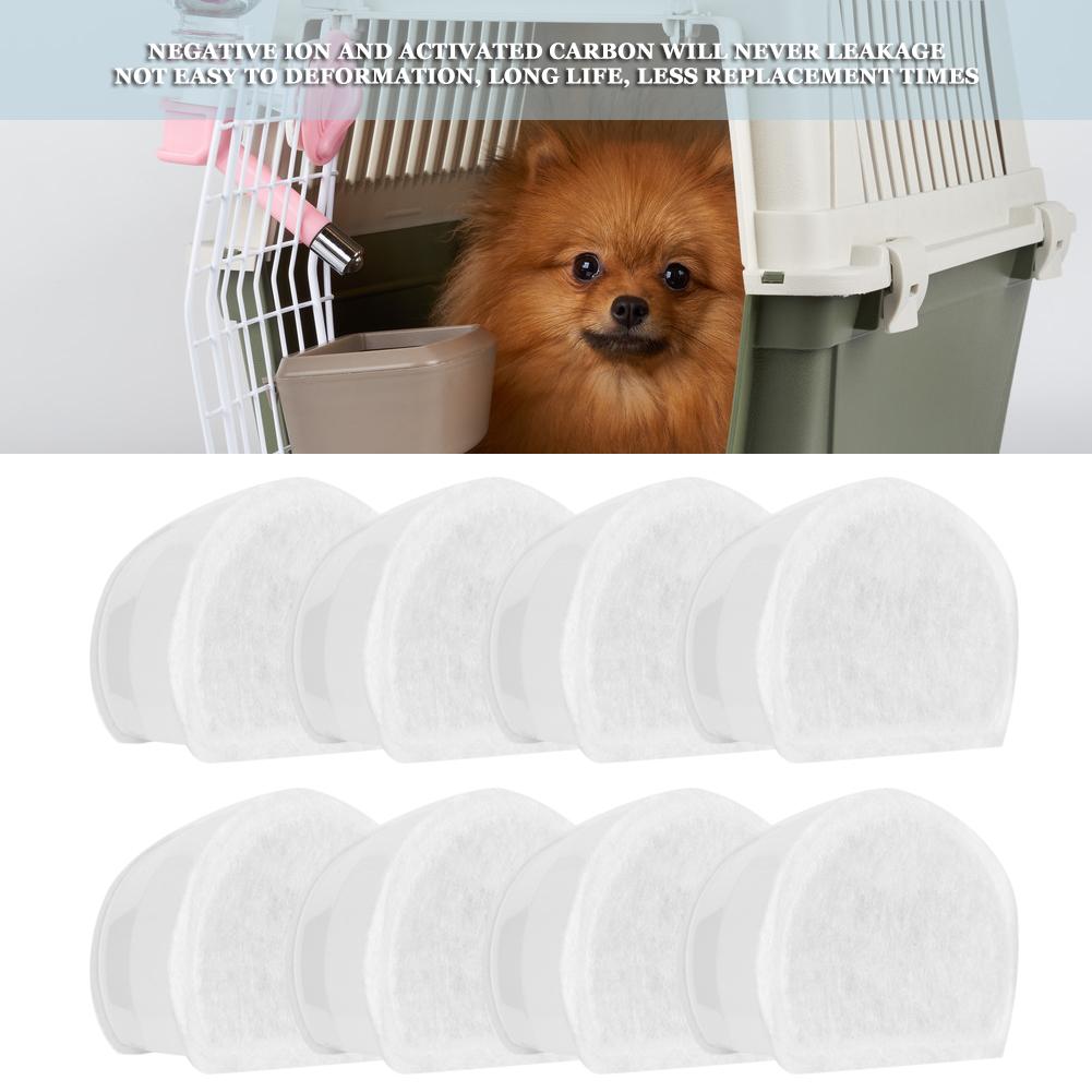 8PCS Pet Water Dispenser Activated Carbon Filter Core Replacement Accessory No Deformation