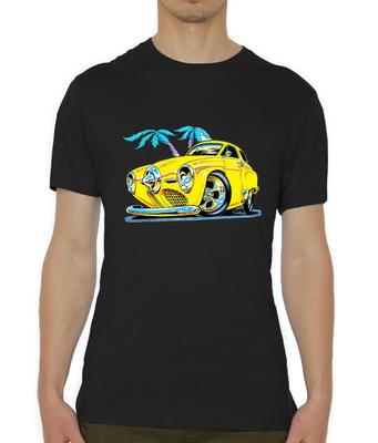 Amerikanischer Studebaker Karikatur Qualitäts Rundhals Unisex T-Shirts