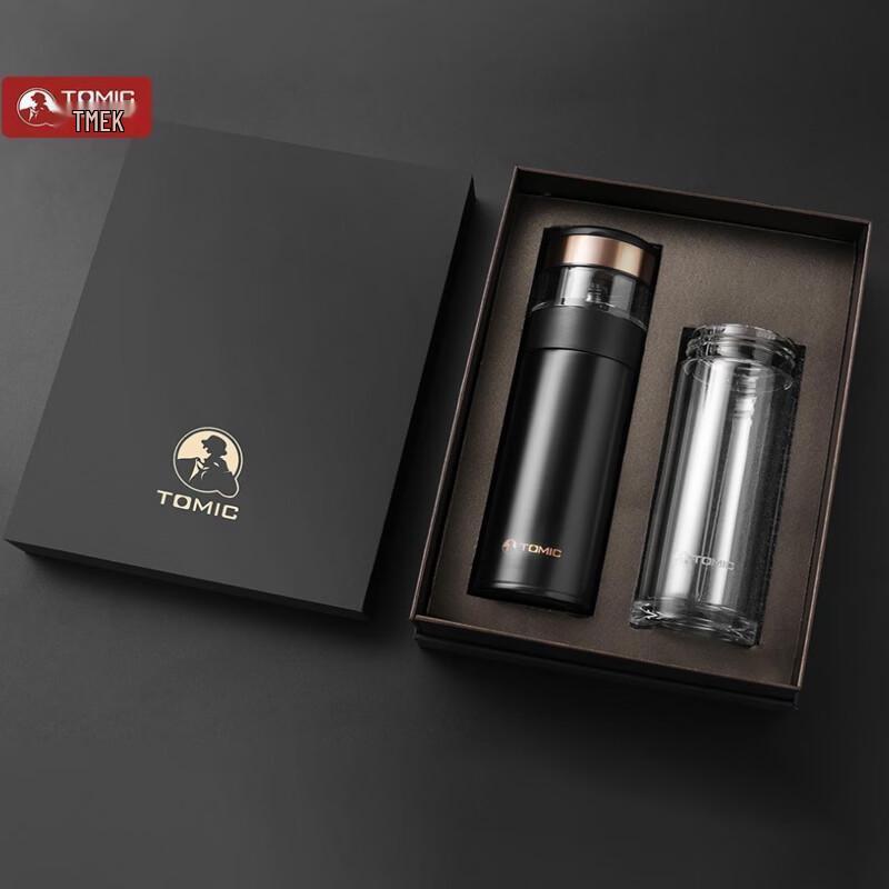 TOMIC Ceramic Lined Tea Infuser Thermos Set