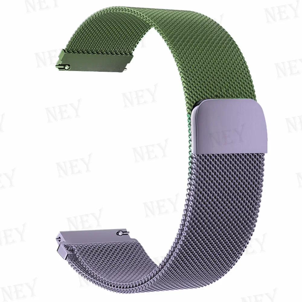 20mm/22mm Milanese Loop For Amazfit GTS/4/2e/3/2/GTS2 Mini/GTR 47mm/GTR2/3/4/Pro stratos Metal Bracelet Amazfit bip 3 pro strap