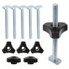 1PC T Bolt Knob Kit T Screw and Plastic Knob Nut Jig Screw Fixture for Workbench T-Slot Use with 1/4" and Universal T-Track