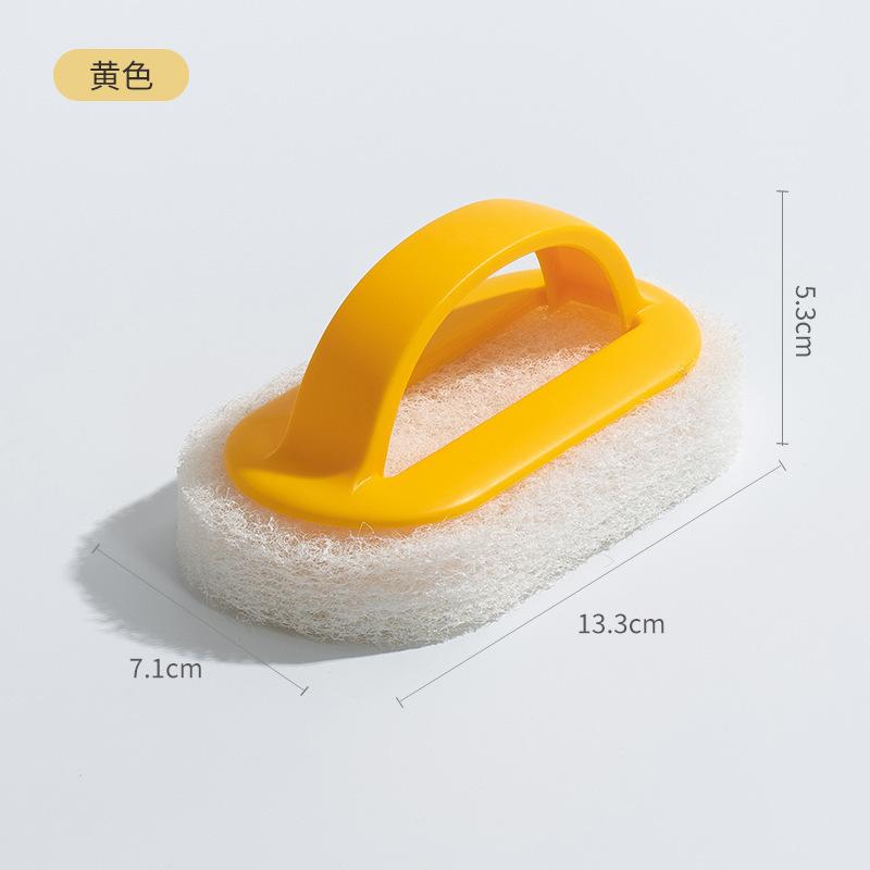 

Decontamination Bathtub Brush Tile Brush Kitchen Washing Pot Dishwashing Brush Cleaning Brush Dish Artifact Sponge Wipe Brush Wholesale жёлтый
