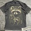 Raccoon T Shirt Vintage Forest Animal Graphic Tee, Wildlife Lover Gift, Woodland Creatures Top, Retro Animal Graphic Tee Raccooncore