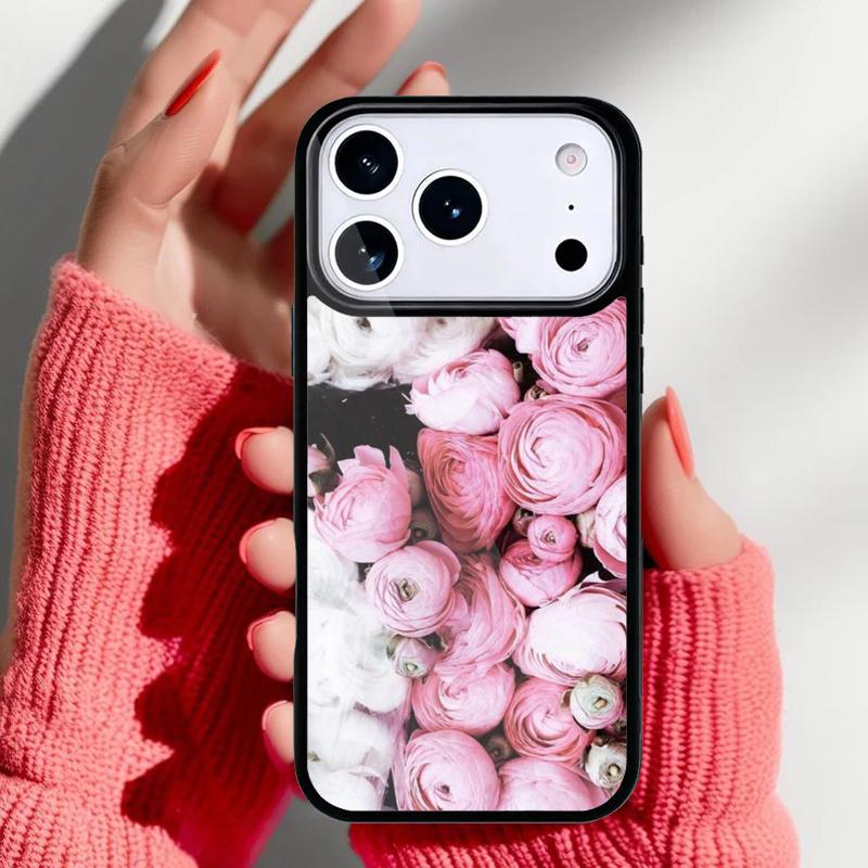 Peony Sunflowe Rose Daisy Plants Flower Phone Case for iPhone 17 Air 16e 15 14 13 Pro Max Back Cover for 12 11 Pro Coque