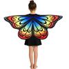 Cosplay Costume Cape Butterfly Colorful Pixie Cloak Festival Fairy Shawl  Party Accessories