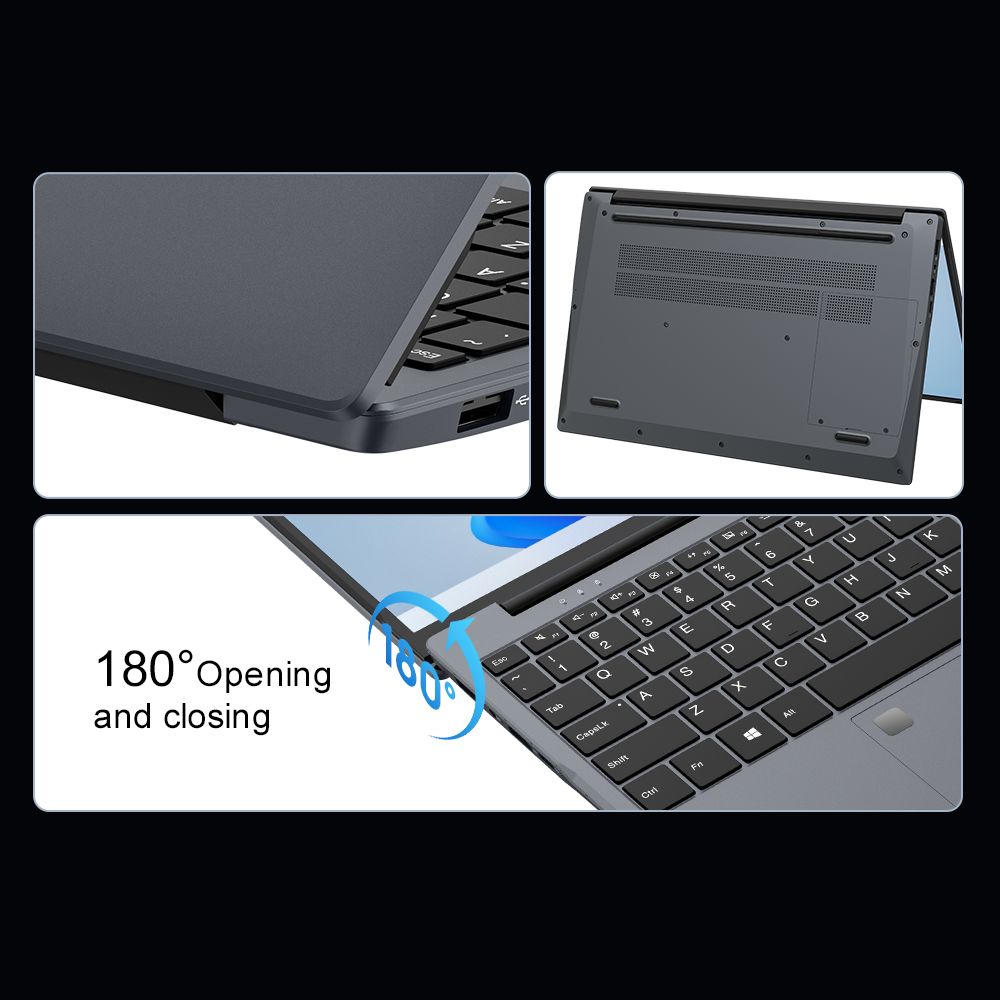 Ninkear N15 Air Laptop, 15.6 Inch 1920x1080 IPS Screen, Intel N150 4 Core Max 3.6GHz, 16GB RAM 512GB SSD