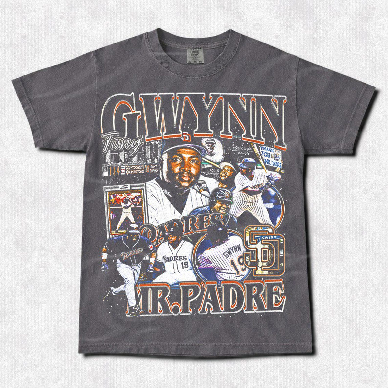 Vintage Tony Gwynn Baseball T-Shirt: Mr. Padre Unisex Tee FD 2XL